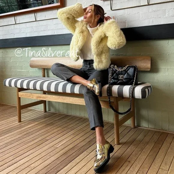 BLOGGER'S FAVE! Zara Faux Fur Coat NWT - Picture 7 of 17